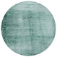 Machine Washable Indoor/Outdoor Chantille ACN1884 Teal 8' x 8' Round Rug