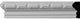 1 3/4"H x 7/8"P x 96"L, (1 7/8" Repeat) Classic Barrel Panel Moulding