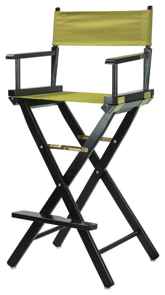 030" Director's Chair Black Frame-Olive Canvas