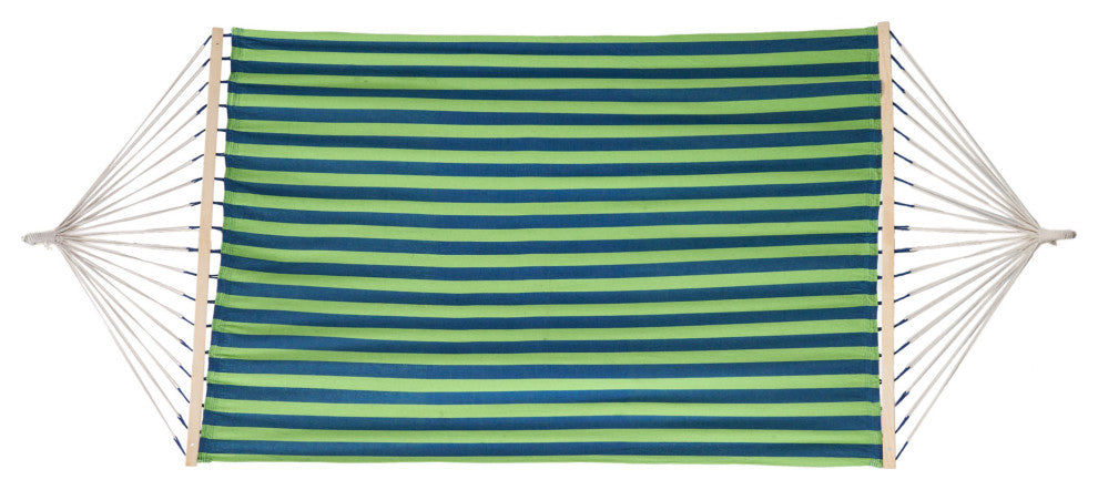 GDF Studio Weston Outdoor Hammock Fabric, ONLY, Blue Green Stripe