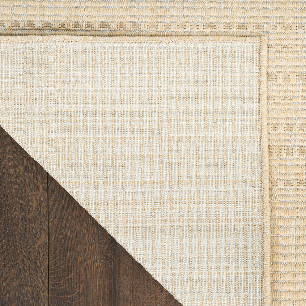 Nourison Tulum 2'2" x 8' Cream Outdoor Rug