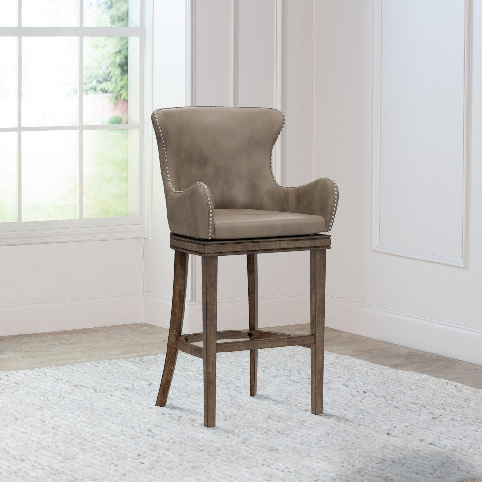 Hillsdale  Caydena Swivel Stool, Taupe, Barstool