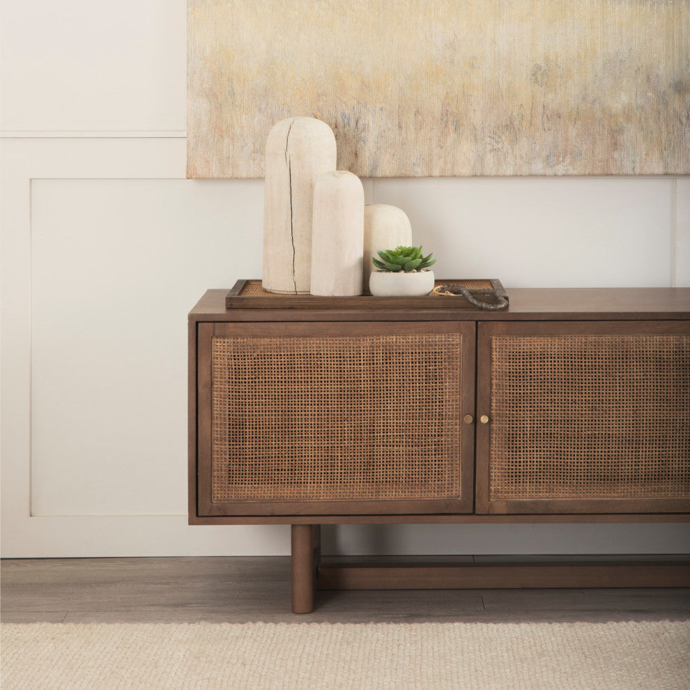 Knox Tall White-Wash Wood Decorative Object