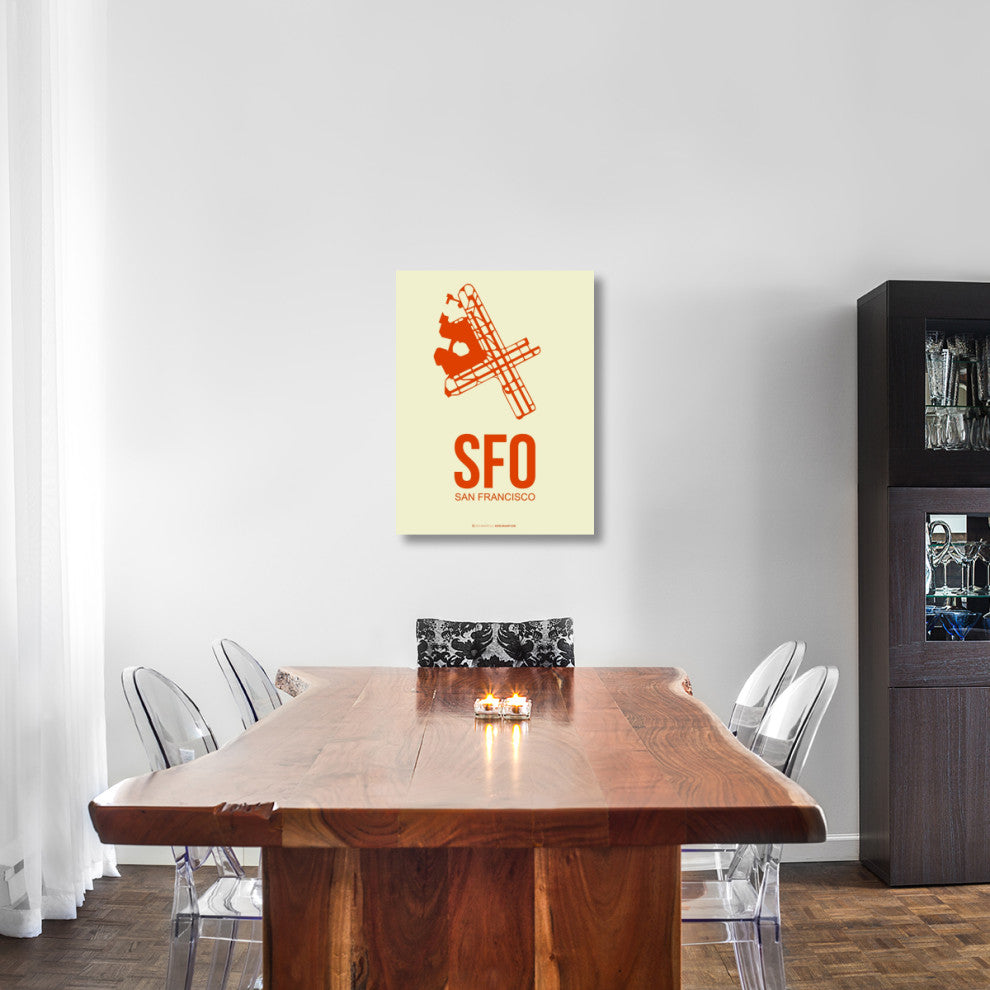 "SFO San Francisco Poster 1" Fine Art Print