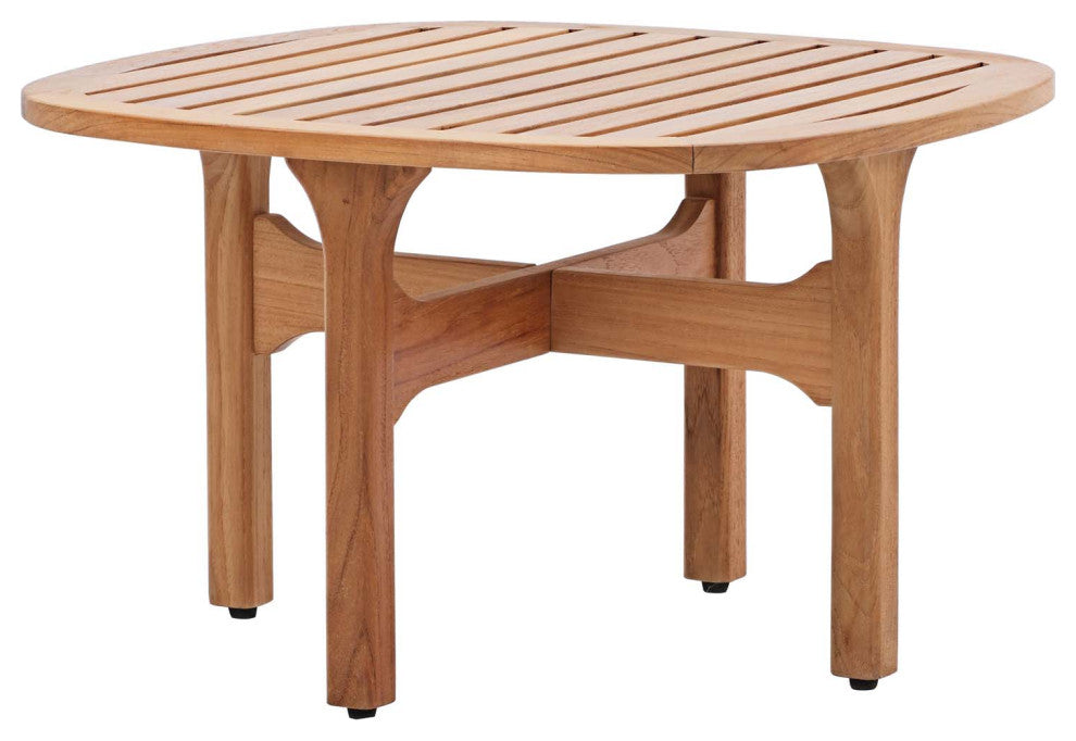 Saratoga Outdoor Patio Teak Coffee Table, Natural