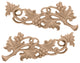 9 1/4"W x 3 1/2"H x 5/8"D (Each Side) Small Grape Scrolls (Pair), Lindenwood