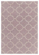 Davin Contemporary Area Rug, Light Purple and White, 5'x7'