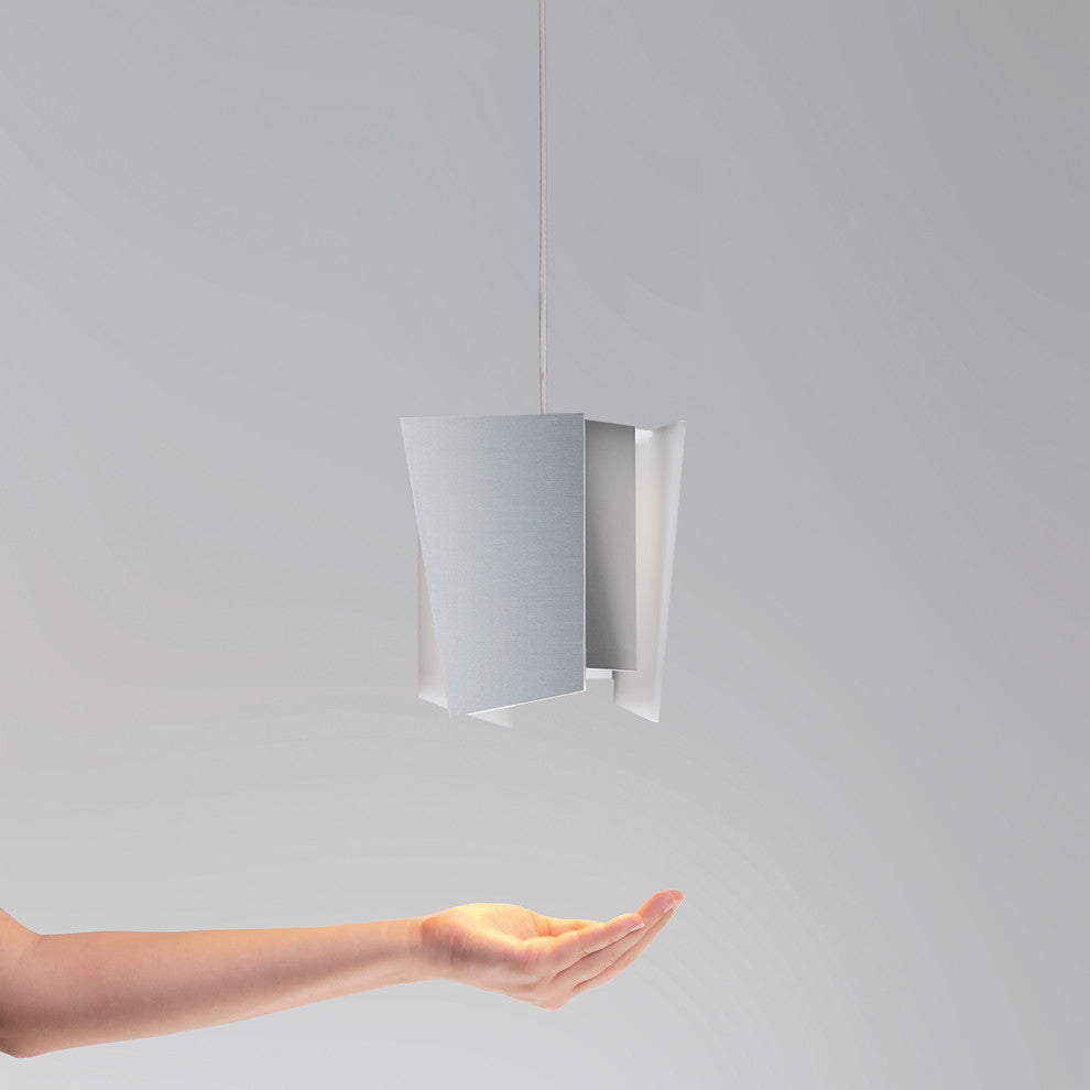 Levis LED Mini Pendant, Brushed Aluminum
