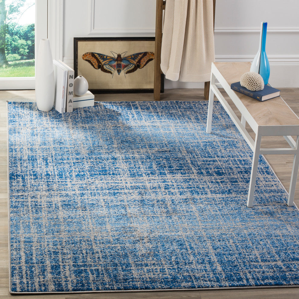 Safavieh Adirondack Collection, ADR116 Rug, Blue/Silver, 3'x5'