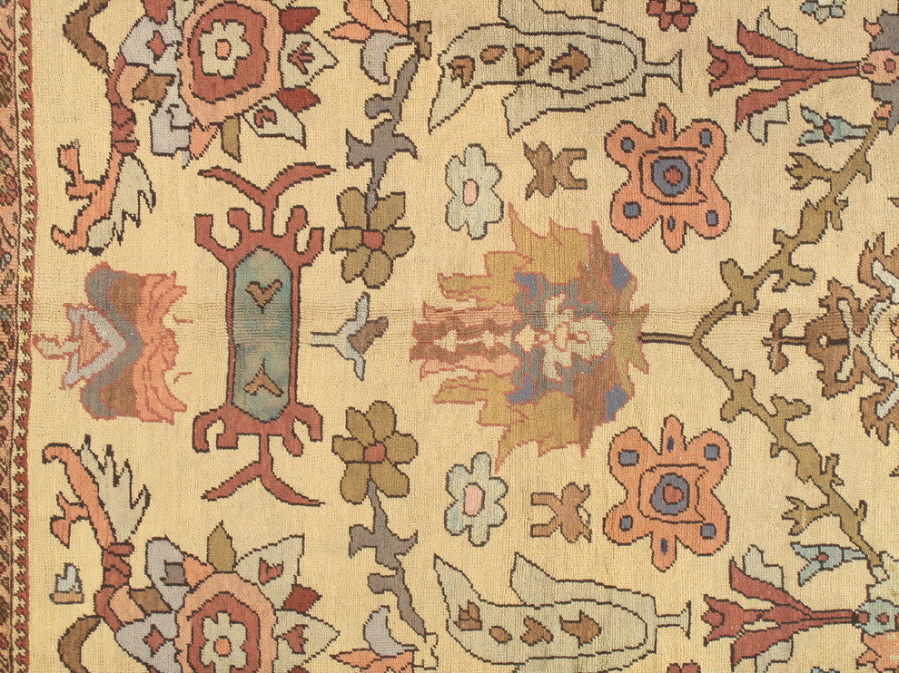 Consigned Serapi Carpet Rug, 8'8"x13'7"