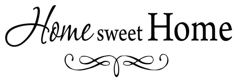 Home Sweet Home... House Wall Decal Stickers Family Wall Decals VWAQ 1605