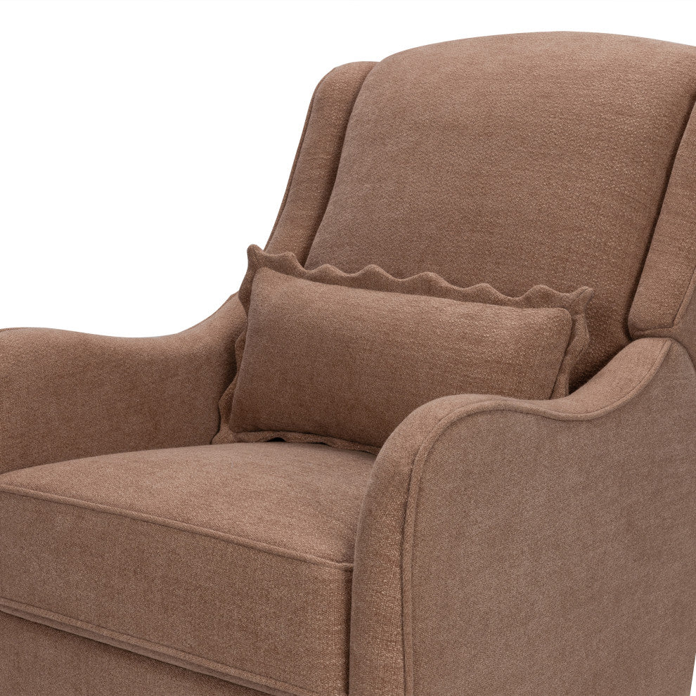 Devon Recliner and Swivel Glider, Performance Dusty Rose Eco-Basketweave