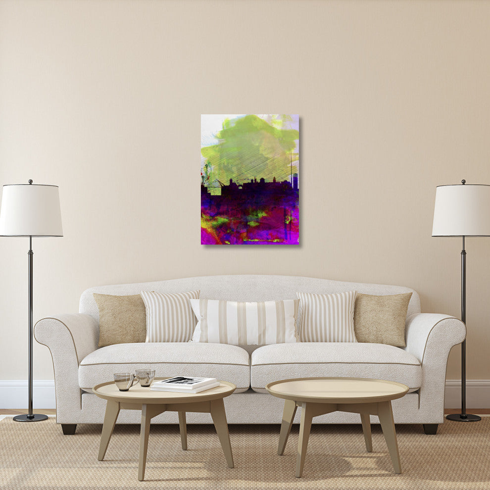 "Dublin Watercolor Skyline" Fine Art Print