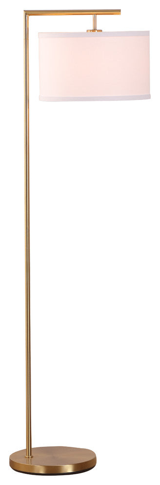 Brightech Montage Modern - Floor Lamp for Living Room Lighting, Antique Brass