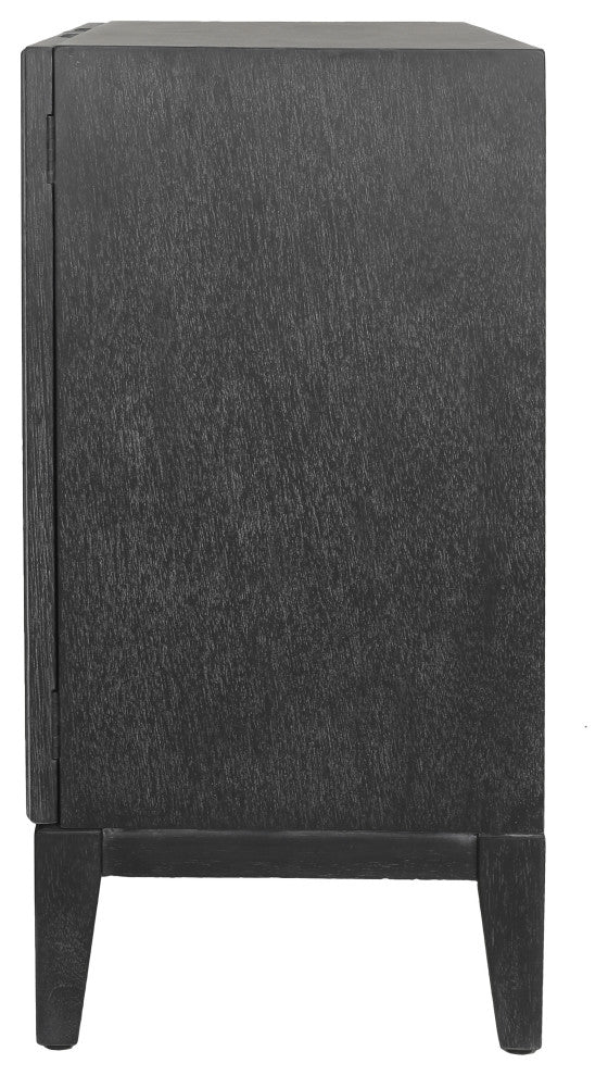 Covey Cabinet 2 Doors, Brushstroke Black