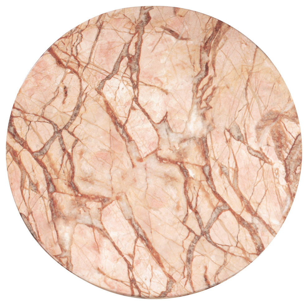 Rue Concrete With Marble Finish Side Table, Sunset