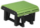 Poly Glider Footrest, Lime Green & Black