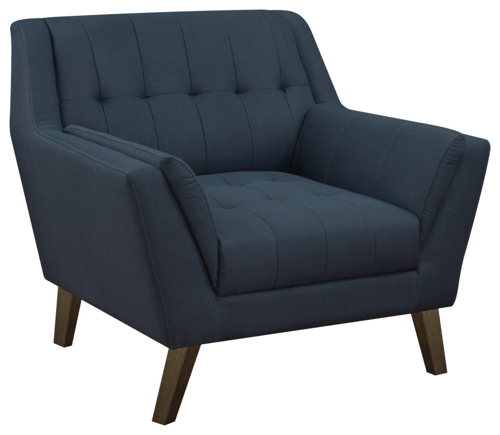 Mcclure Accent Chair, Navy Peacock