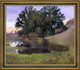 Arthur Wesley Dow Hillside PoolFramed Premium Canvas Print, 16"x20"