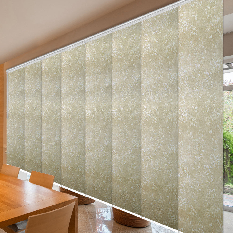 Sage 8-Panel Track Extendable Vertical Blinds 130-175"W