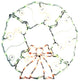 Folding Twinkling Wreath Christmas Window Decoration, Multi Lights, 31.5"