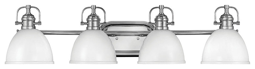 Hinkley Rowan Large Four Light Vanity, Chrome