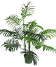 3 Feet Aritificial Paradise Palm Tree Plant In Plastic Pot, Green