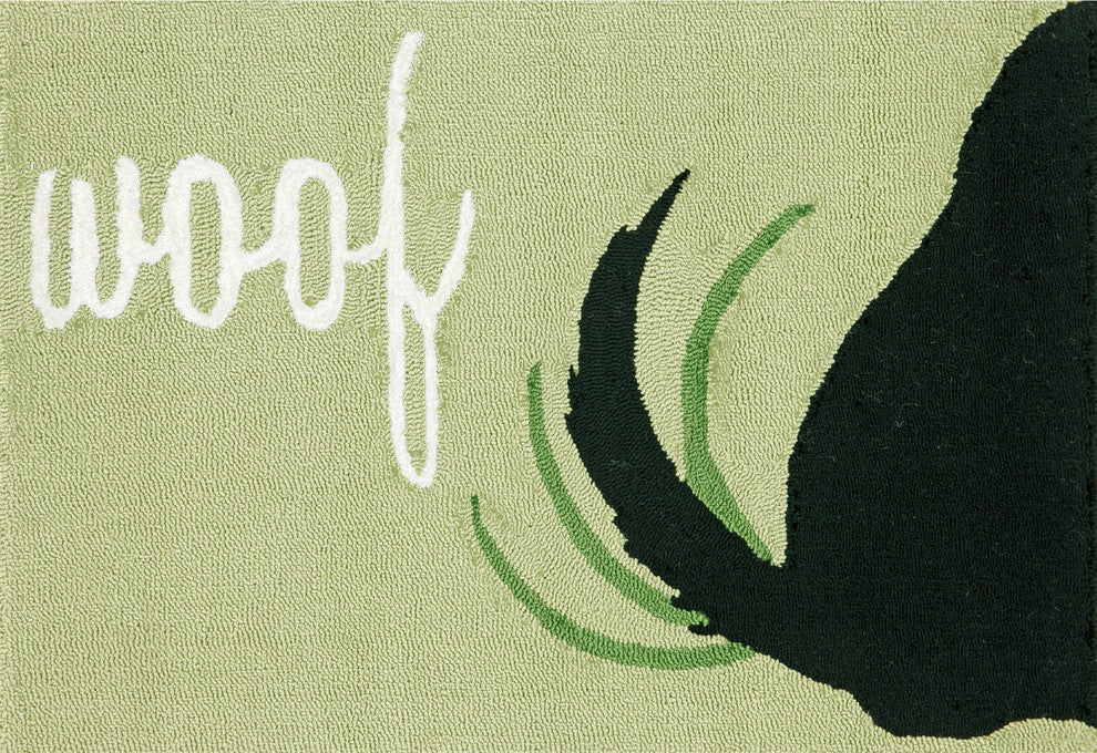 Frontporch Woof Indoor/Outdoor Rug Green 2'x3'