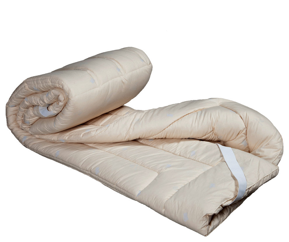 myPad, 0.5" Washable Wool Mattress Pad, Cal King 72x84", Ivory