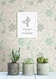 Contemporary Floral Wallpaper, Gray, Bolt