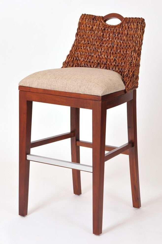 Belize 30" Barstool In Sienna, Light Brown