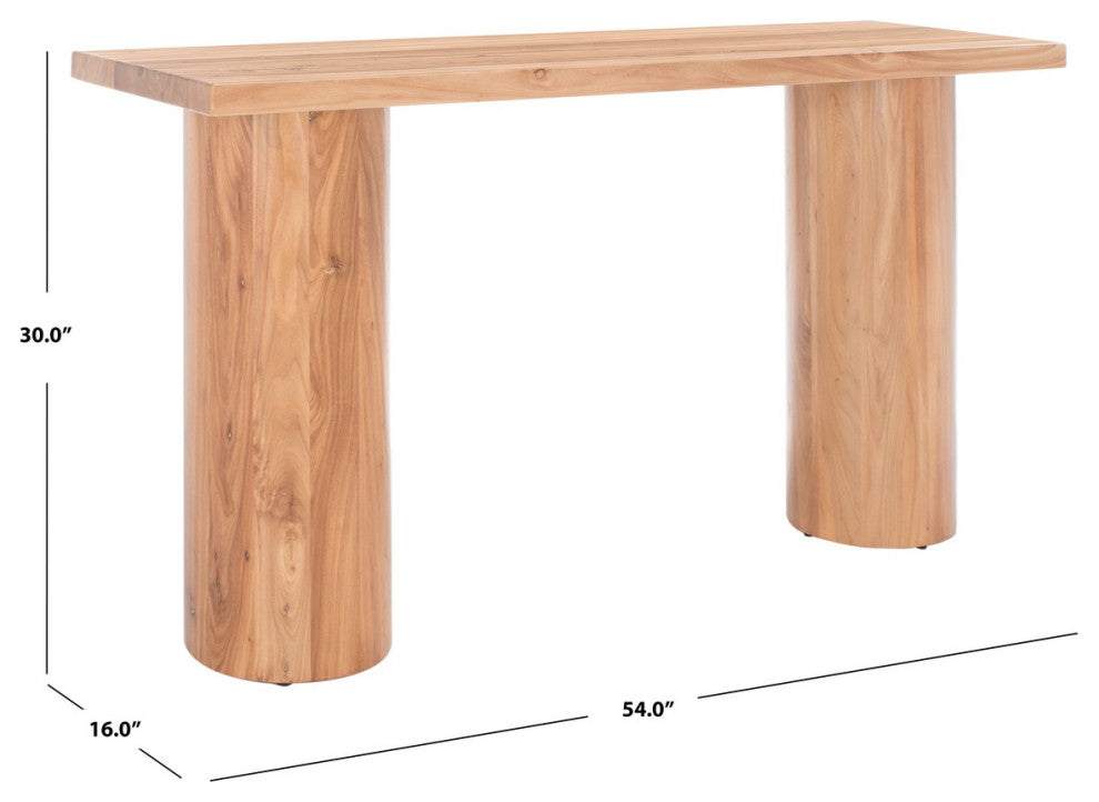 Safavieh Couture Sanchez Elm Wood Console Table Natural