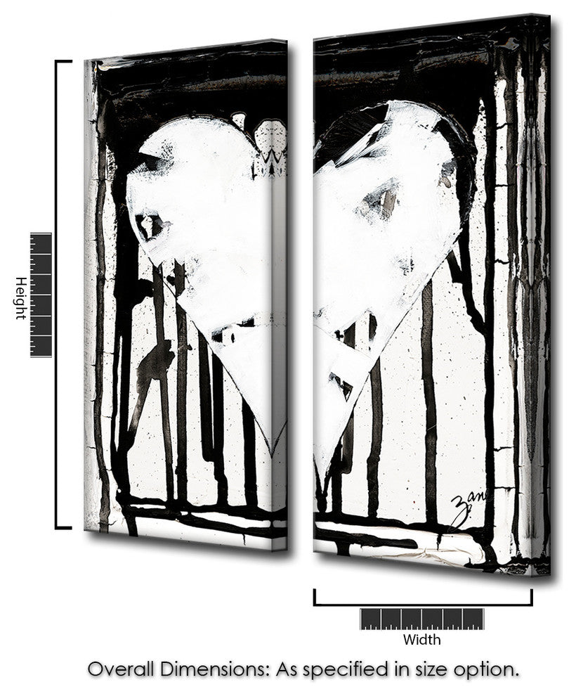 Heartwork "223" 2-Piece Canvas Art Set, 30"x12"