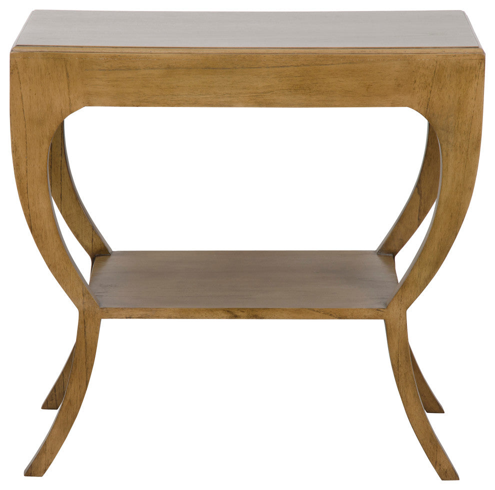 Maude Side Table, Saddle Brown