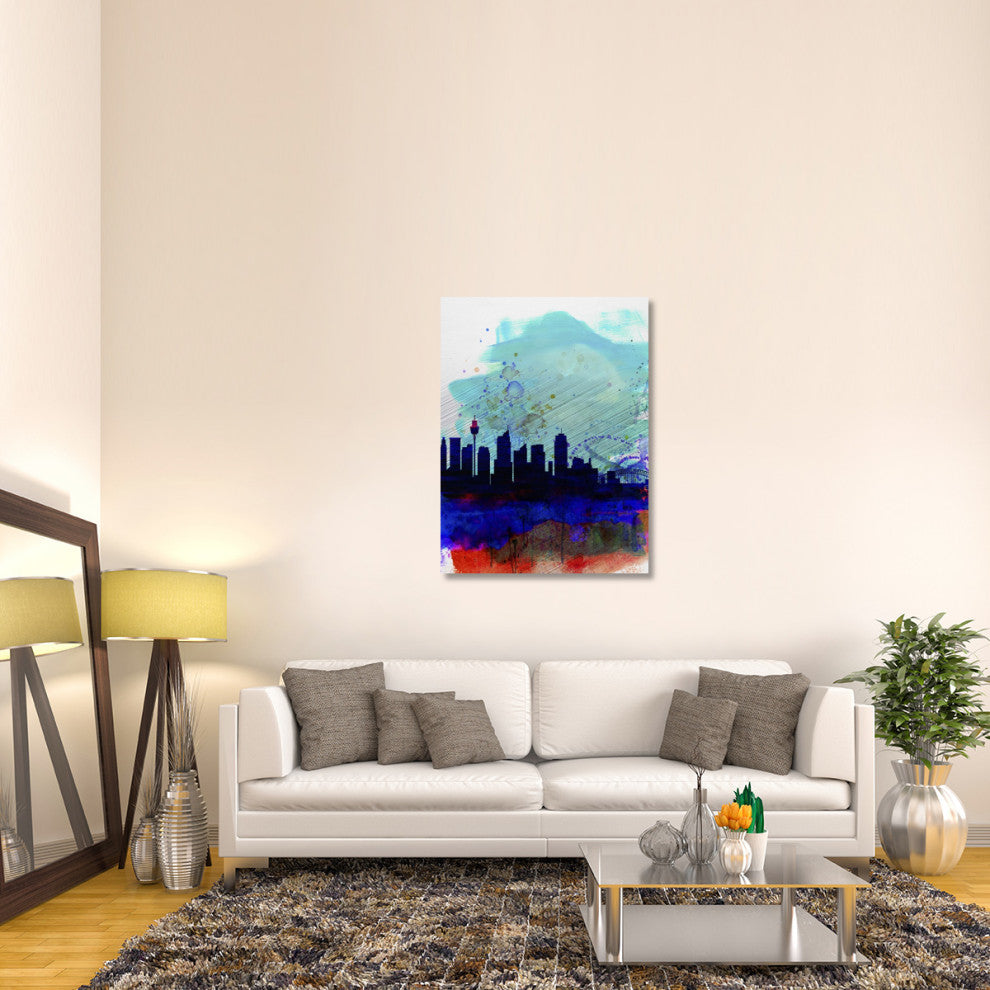"Sydney Watercolor Skyline" Fine Art Print