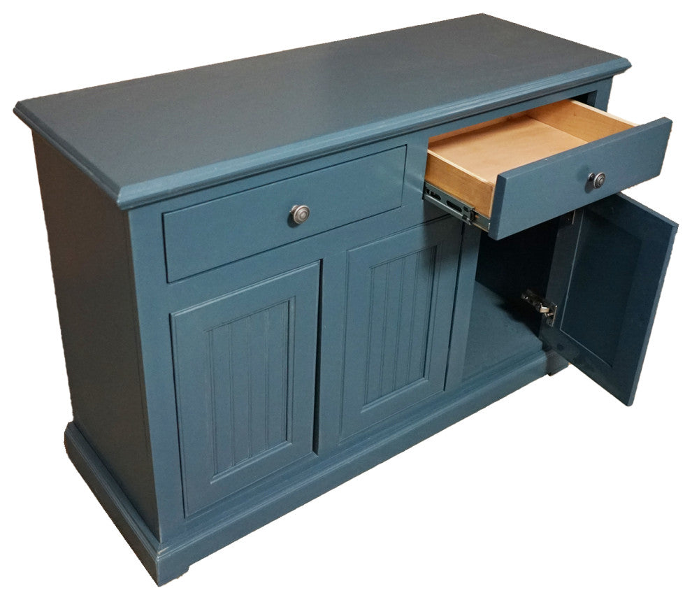 Eagle Furniture 48" Coastal Dining Buffet, Smokey Blue, Without Hutch