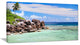 "Beautiful Seychelles Rocky Coast" Landscape Wall Art, 40"x20"