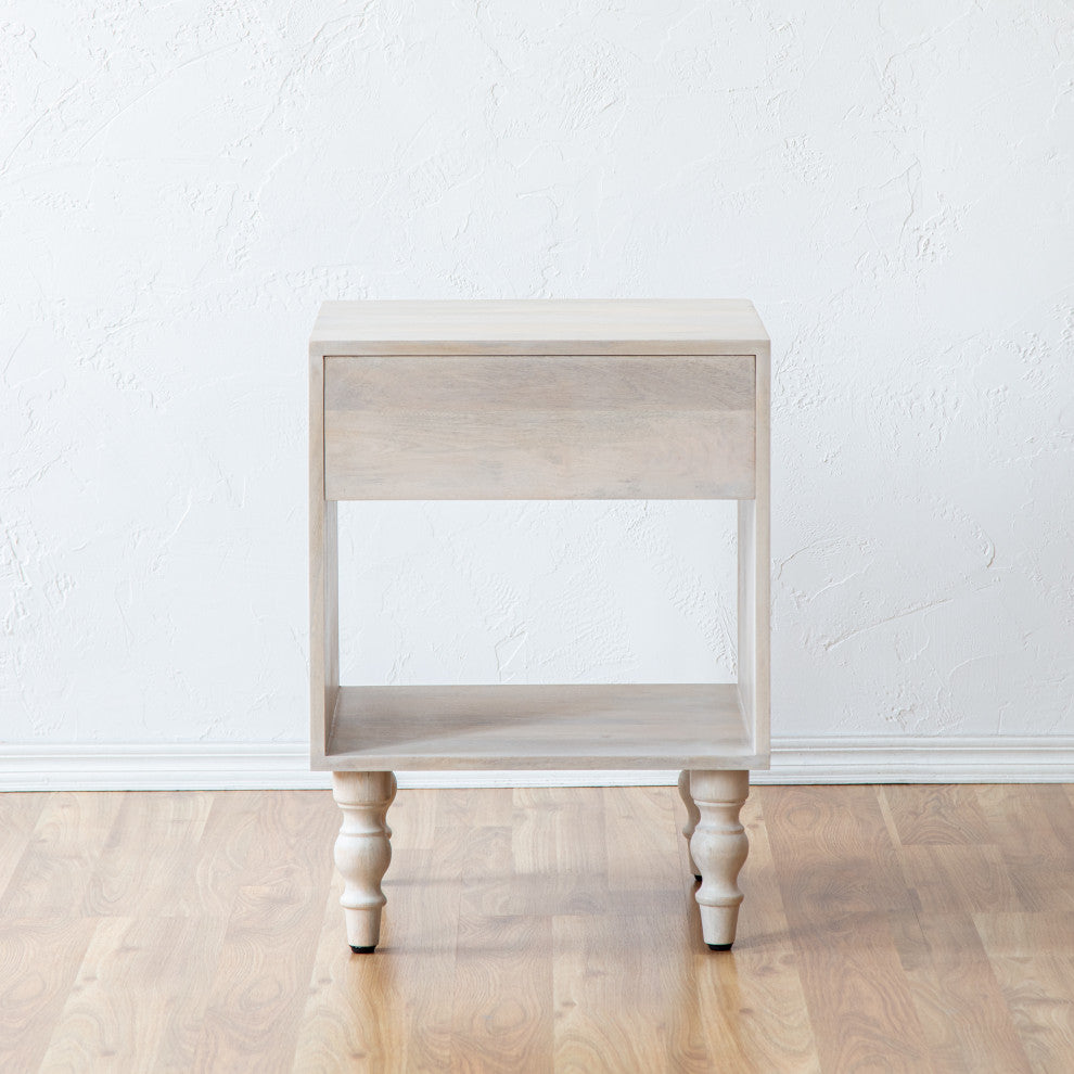 Rhonda Night Stand, Whitewash