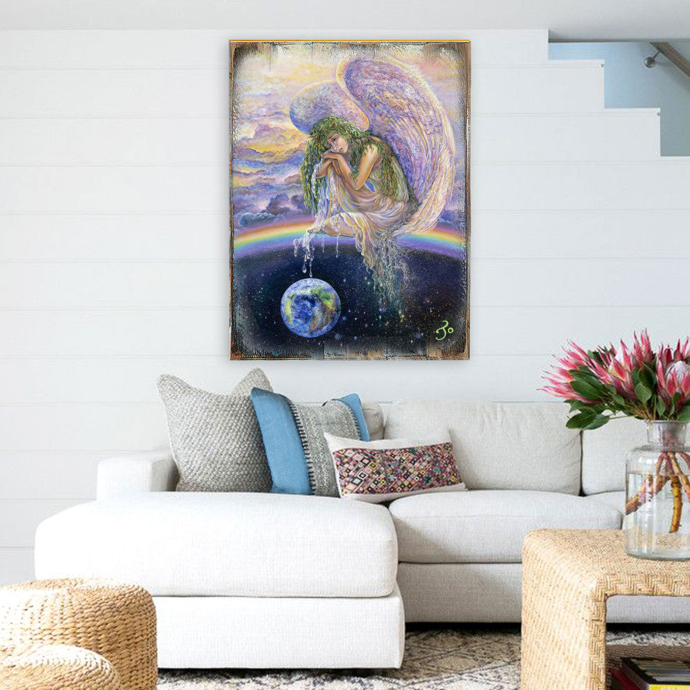 Weep of the World Wall and Table Top Wooden Decor, 36x24