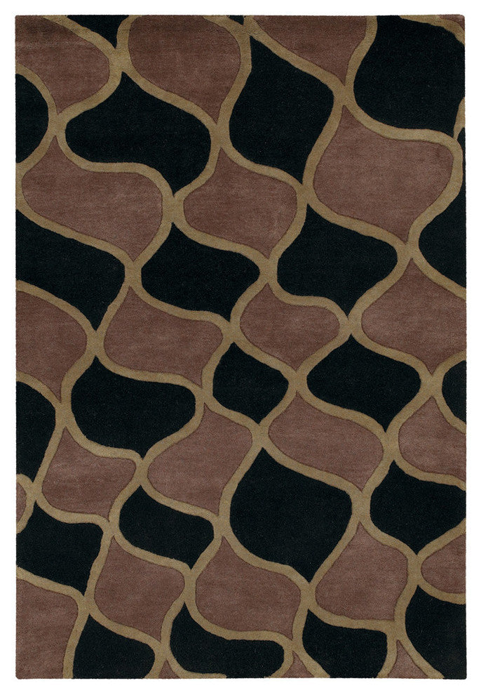 Janelle Contemporary Area Rug, 5'x7'6" Rectangle