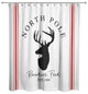 North Pole Reindeer Feed 71x74 Shower Curtain