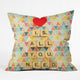 Happee Monkee Love Is All You Need Outdoor Throw Pillow