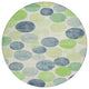 Machine Washable Indoor/Outdoor Chantille ACN1898 Navy 8' x 8' Round Rug