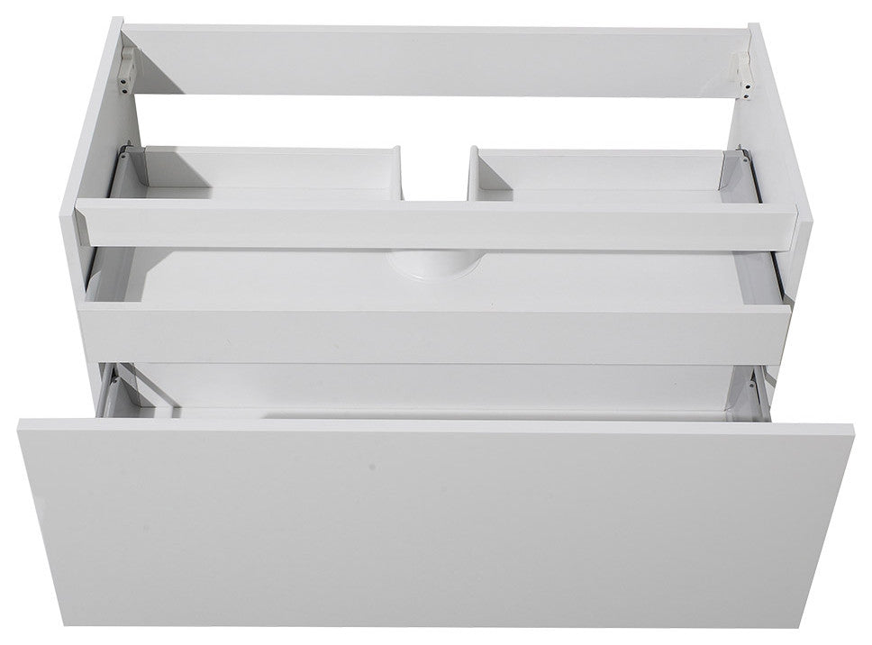 Mezzo 40" Bathroom Cabinet, Base: White, Base Only