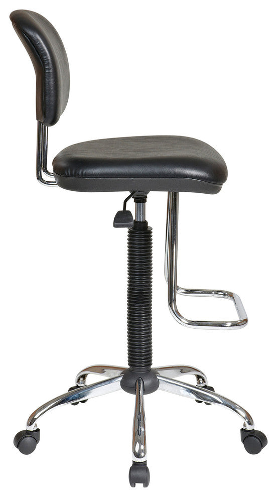 Chrome Economical Chair With Teardrop Footrest