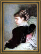 Ilia Efimovich Repin Portrait of Tatiana Rechinskay Framed Canvas Print, 18"x27"
