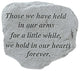 Held In Our Arms, Garden Marker