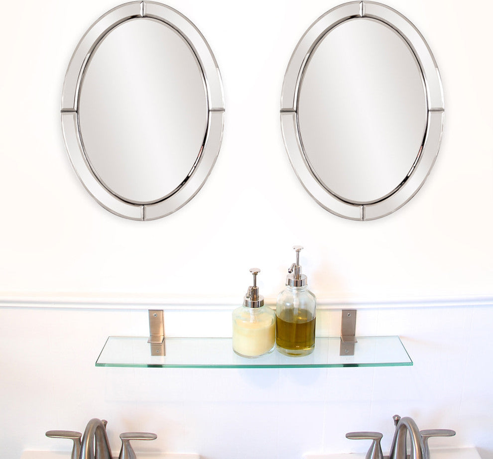 Howard Elliott Opal Oval Mirror