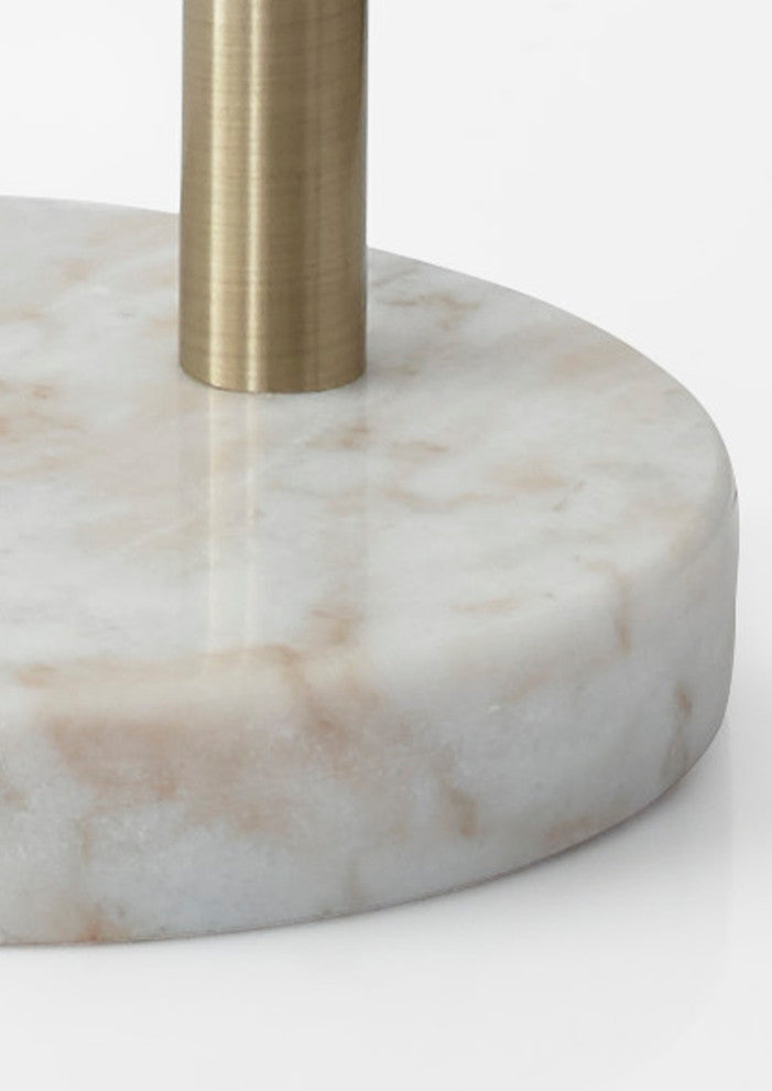 Bowery Arc Lamp, Brushed Steel