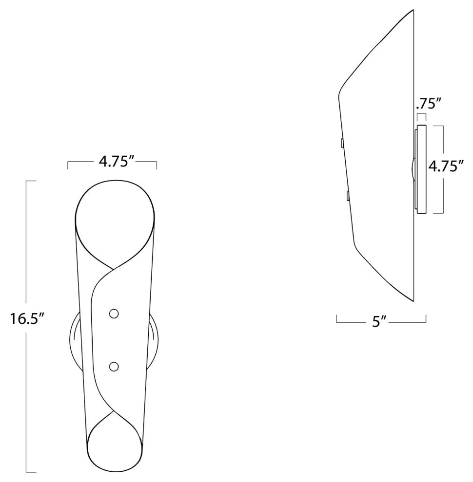Vest Sconce, White and Natural Brass
